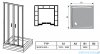 Ravak Blix BLDP4 drzwi prysznicowe 200cm aluminium grape Anticalc 0YVK0C00ZG